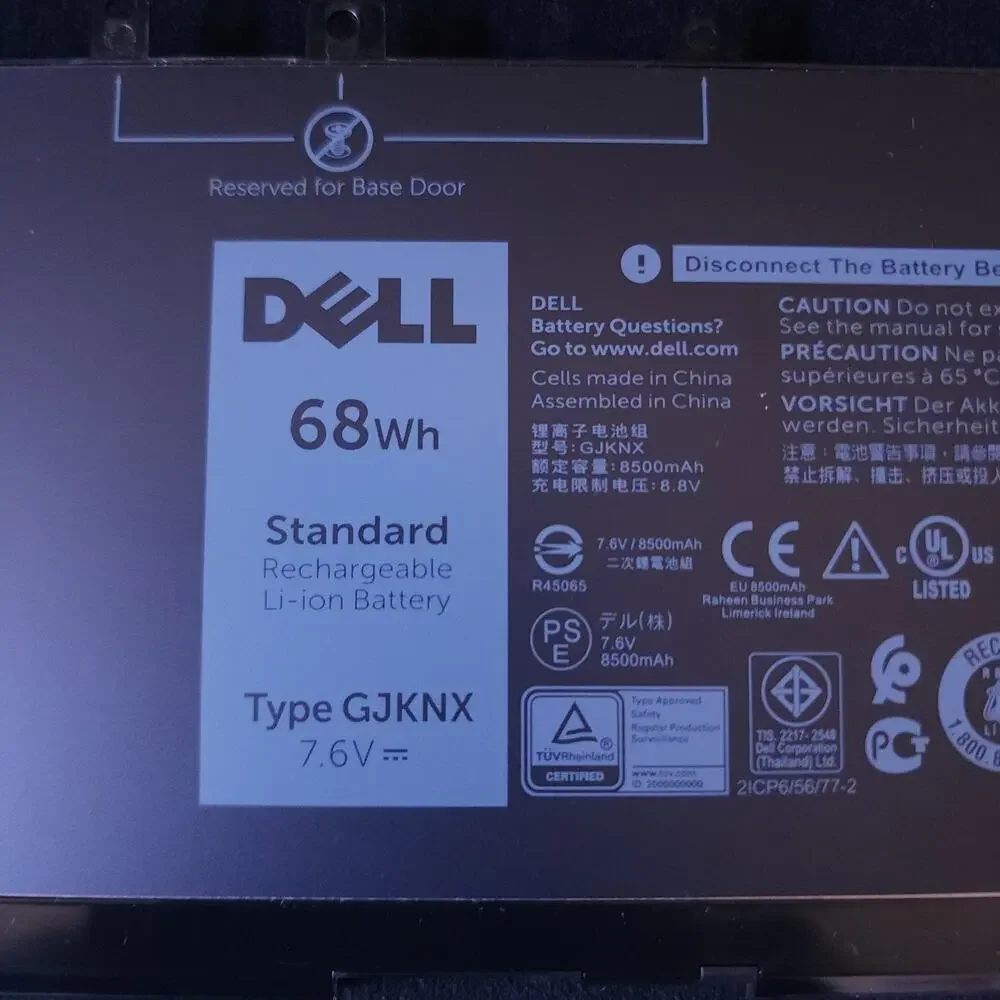 NEW Genuine OEM Dell Precision 3520 3530 68Wh Laptop Battery KCM82 GJKNX